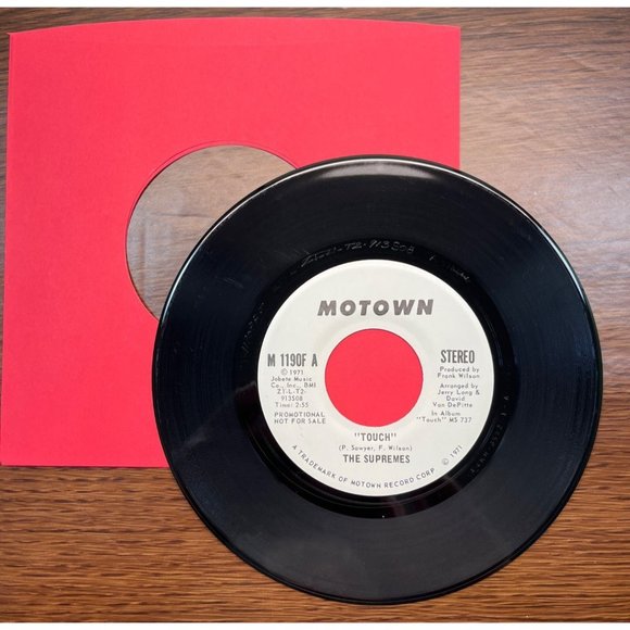 The Supremes Touch 45 Soul Promo WLP Motown 1190F 1971 VG+ - Picture 3 of 4